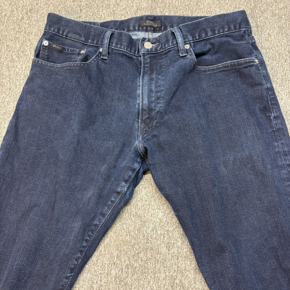 Polo Ralph Lauren Hampton Relaxed Straight Jeans Men's 34X30 Light Wash Denim